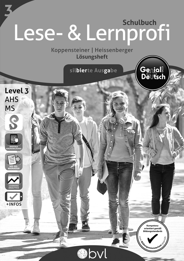 Genial! Deutsch 3 - Lese- und Lernprofi IKT NEU: Schulbuch silbierte Ausgabe - Lösungen