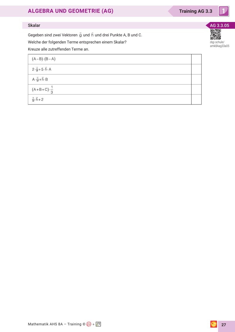 Grundkompetenzen Training Mathematik 12. Schulstufe mit Lösungsteil - Band 1