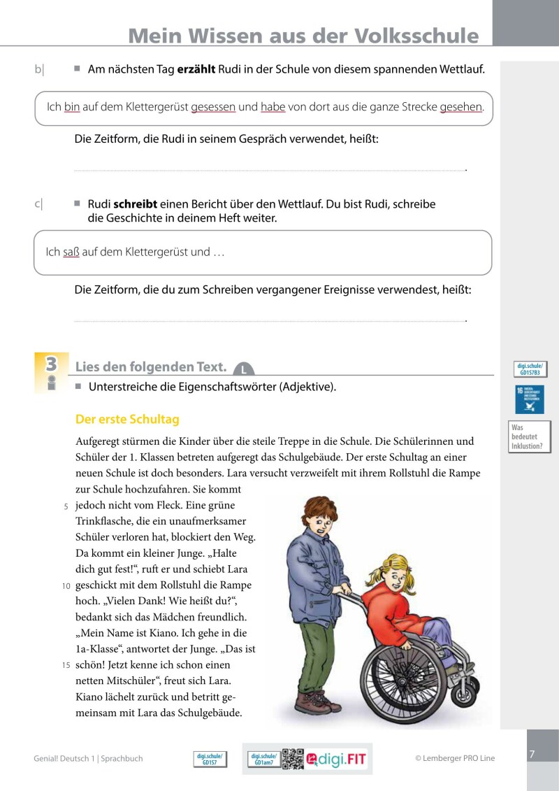 Genial! Deutsch 1 – Sprachbuch IKT LP’23 v.1.2 / Schulbuch