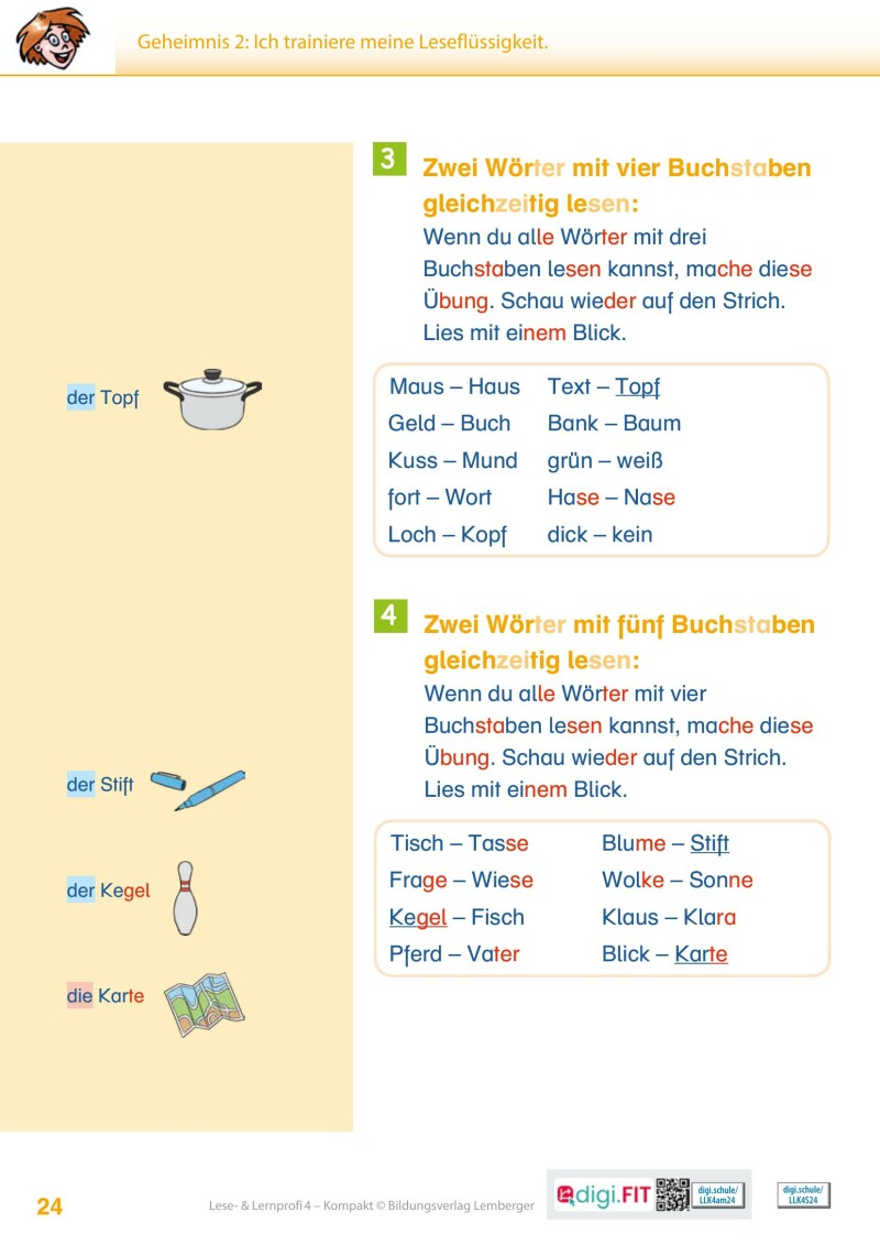Lese- und Lernprofi 4 KOMPAKT LP’23 v1.1 / Schulbuch – silbierte Ausgabe
