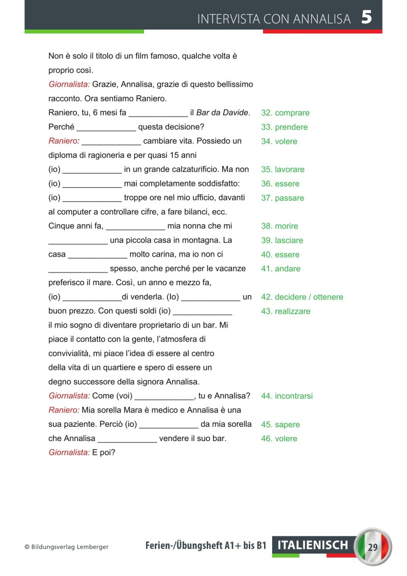 Italienisch – Ferien-Freizeit-Heft A1+/B1