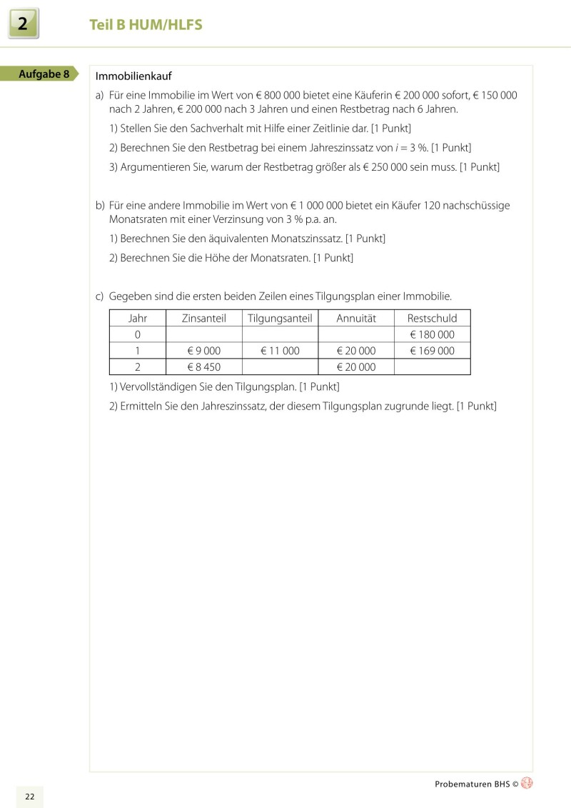 Mathematik BHS - Maturavorbereitung