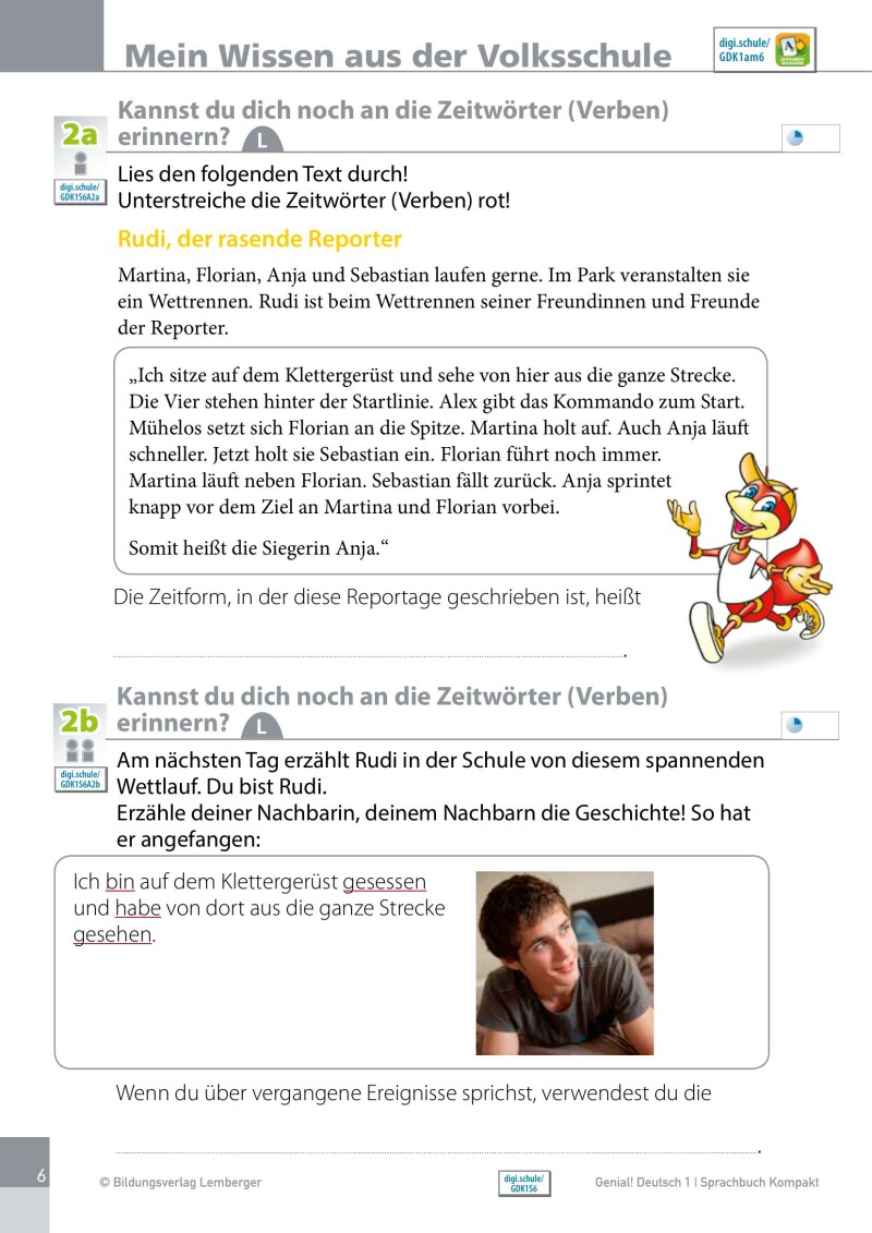 Genial! Deutsch 1 – Sprachbuch Kompakt IKT_Version 1.2: Schulbuch für das Leistungsniveau ”Standard”
