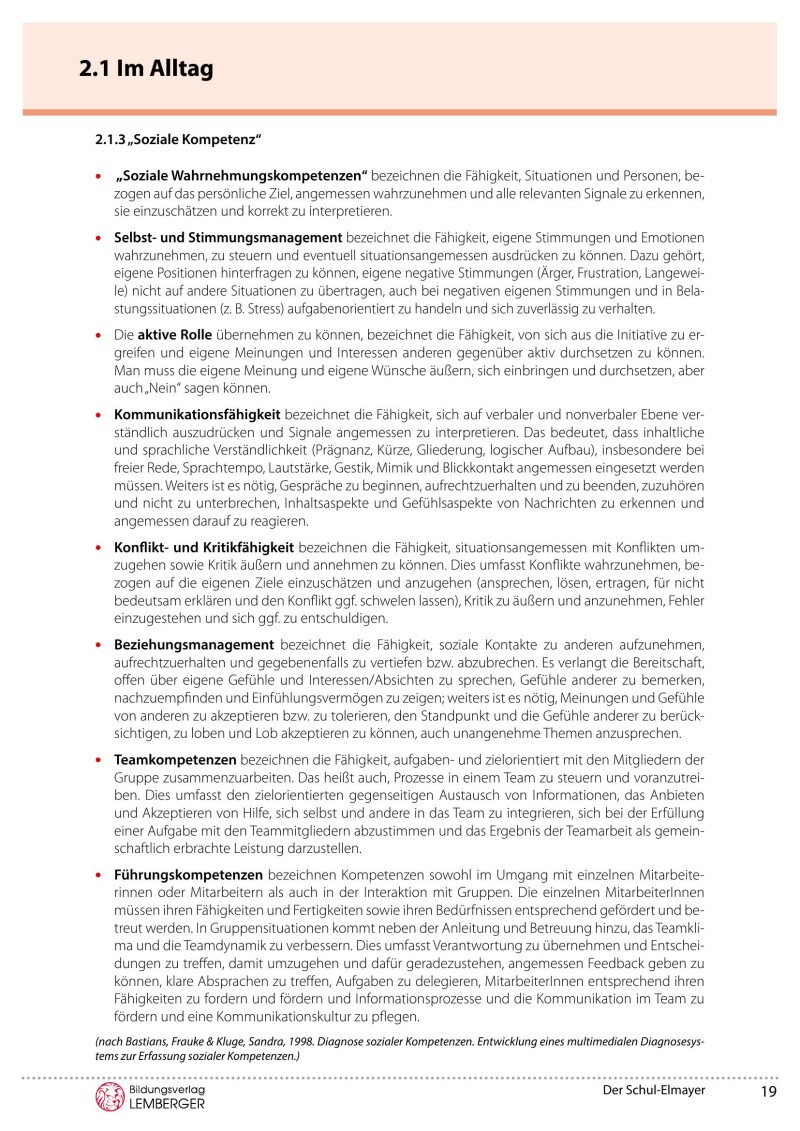 Der Schul-Elmayer - Oberstufe