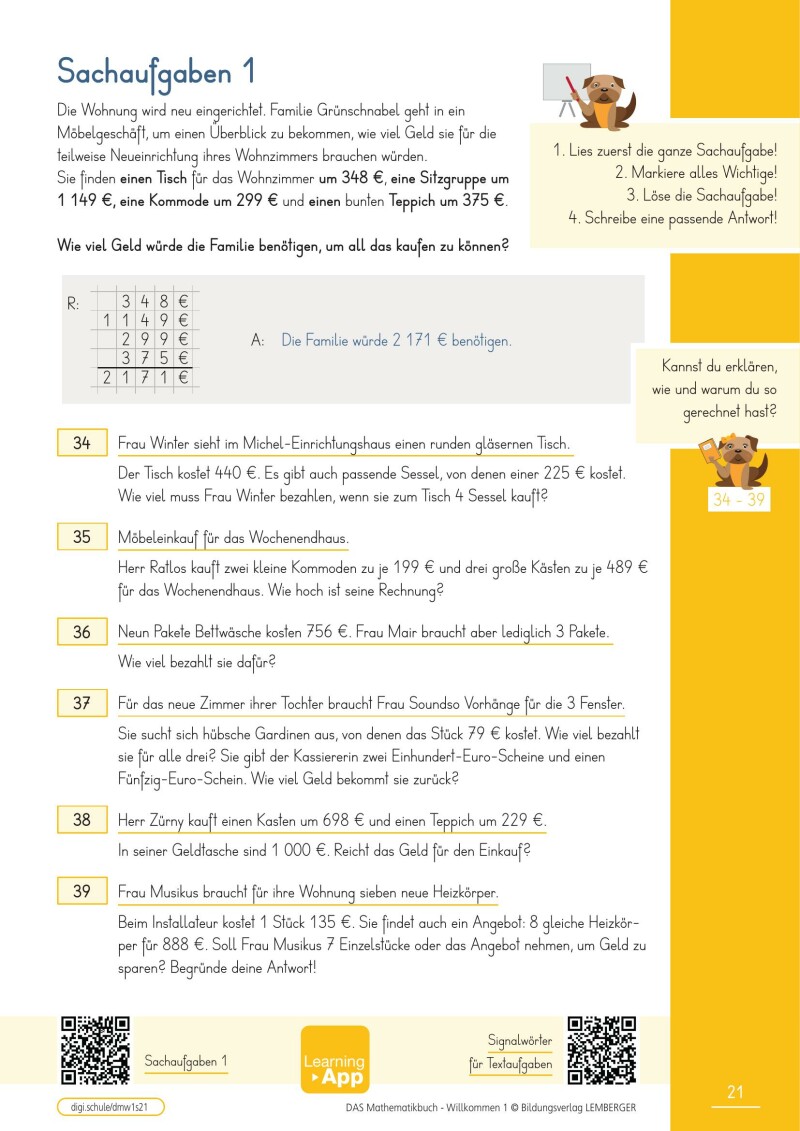 DAS Mathematikbuch - Willkommen in der 1. Klasse MS/AHS_Version 1.1: Schuleinstieg leicht gemacht (mit Gratis E-Book)