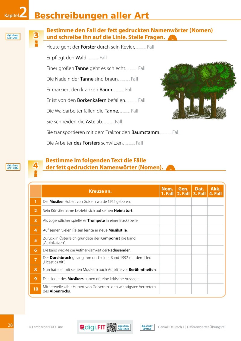 Genial! Deutsch 1 – Sprachbuch IKT LP’23 v.1.2 / Differenzierter Übungsteil mit Gratis E-Book; PLUS-Versionen mit der Vollversion eSquirrel