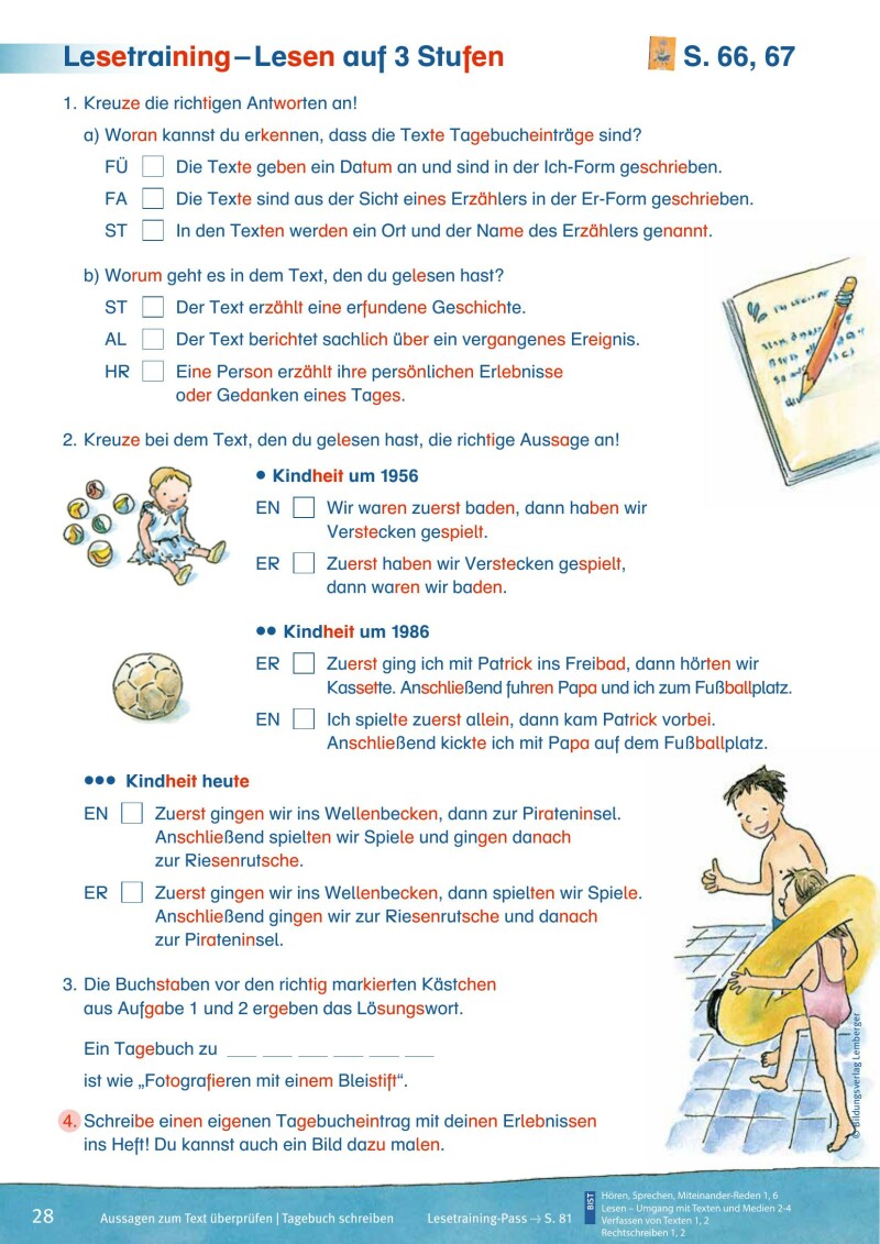 ABC der Tiere 4 - Schulbuch: Lesebuch Arbeitsheft NEU - Silbenausgabe
