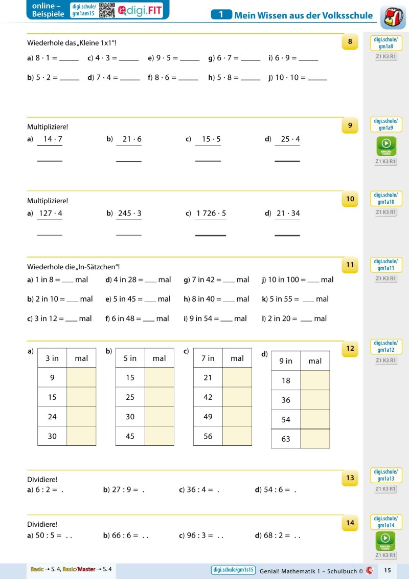 Genial! Mathematik 1 – Schulbuch IKT LP‘23 v.1.3