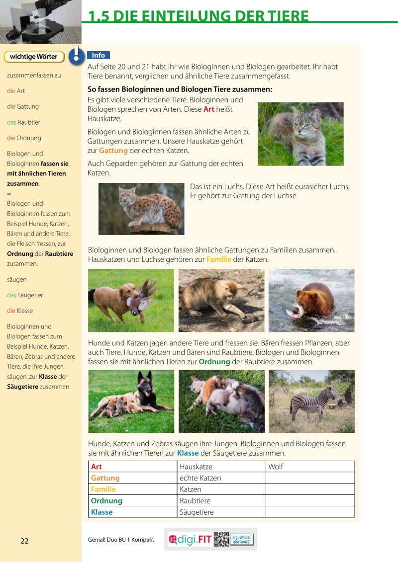 Genial! DUO Biologie 1 – Kompakt LP’23 v.1.1