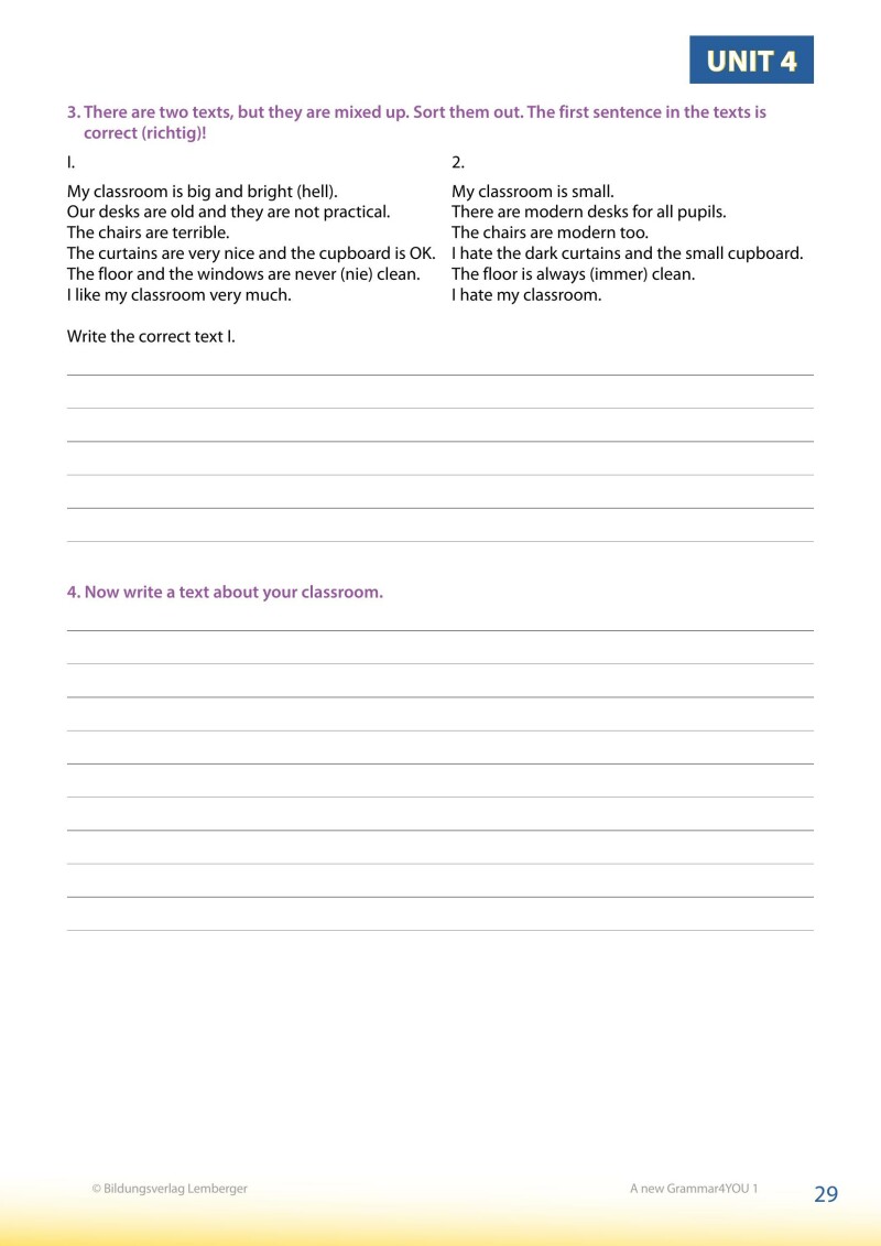 Modern English – A new Grammar4YOU_Band 1 (A1/A2) / mit allen Lösungen