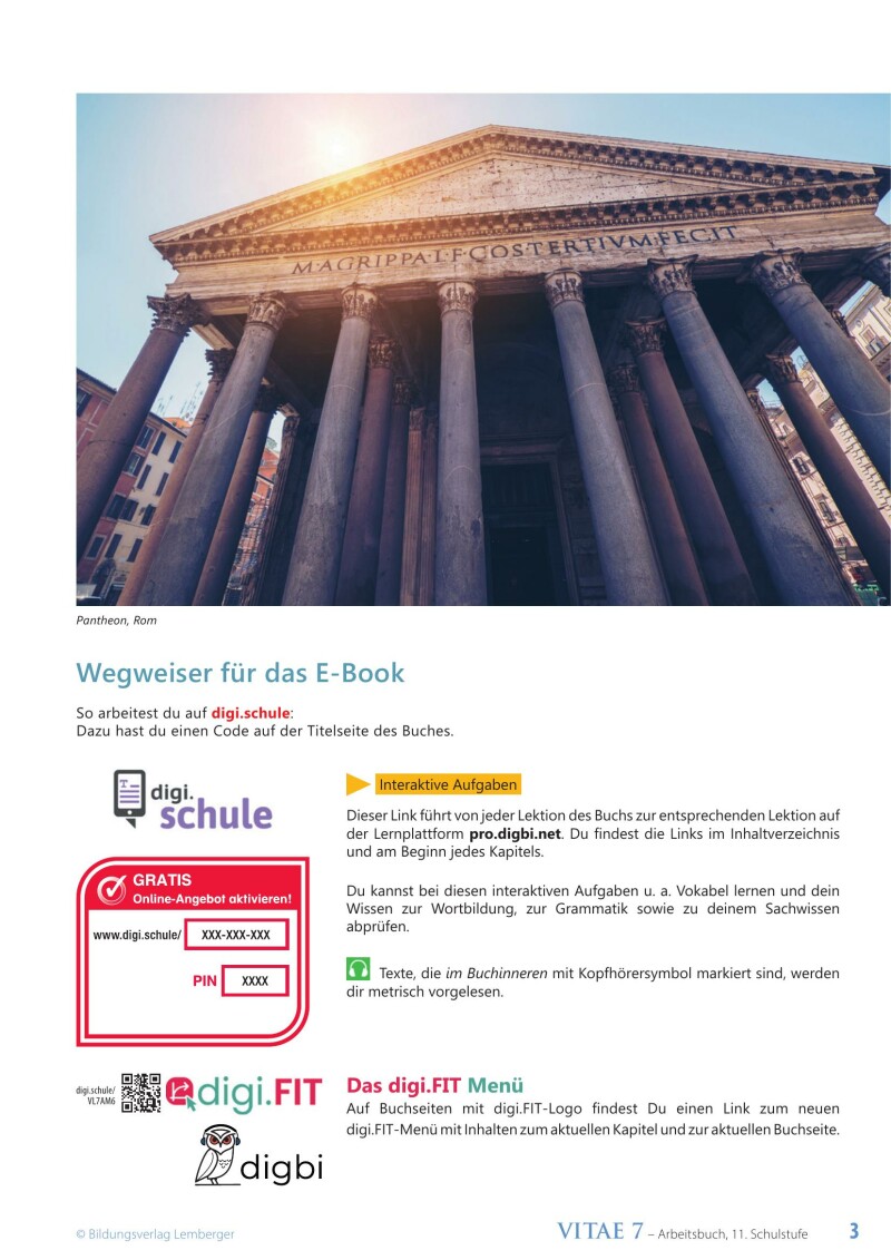 Vitae 7 / Schulbuch für die 7. Klasse_Kurzlatein LP’23 und mit Gratis digbi