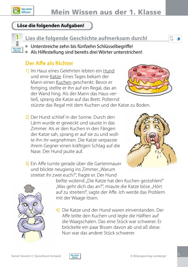 Genial! Deutsch 2 – Sprachbuch Kompakt IKT_Version 1.2: Schulbuch für das Leistungsniveau ”Standard”