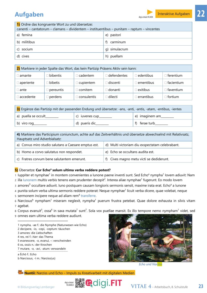 Vitae 4 / Schulbuch für die 4. Klasse Unterstufe_Langlatein LP’23 v1.1_Schulbuch