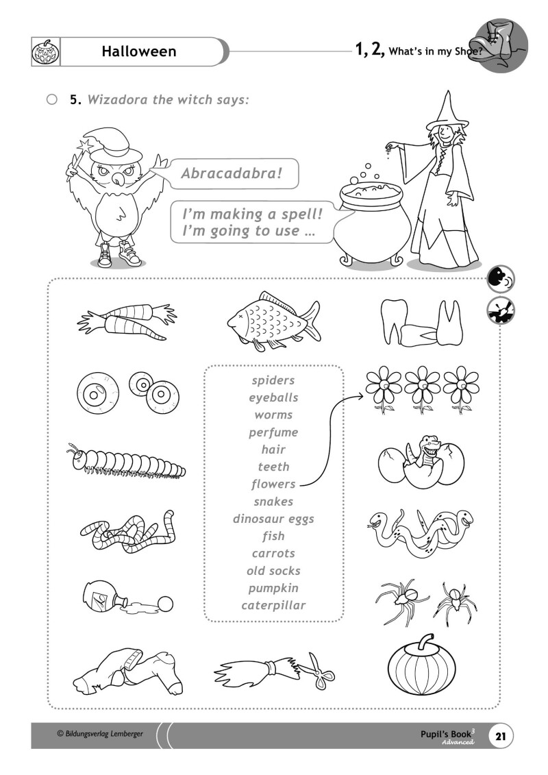 1,2, What‘s in my Shoe? – Pupil‘s Book 3 – Advanced