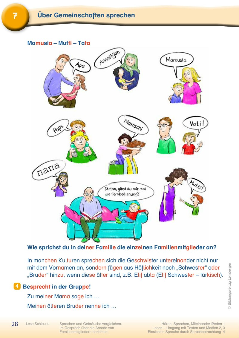 Lese.Schlau 4 - Lesebuch mit Silbenschrift