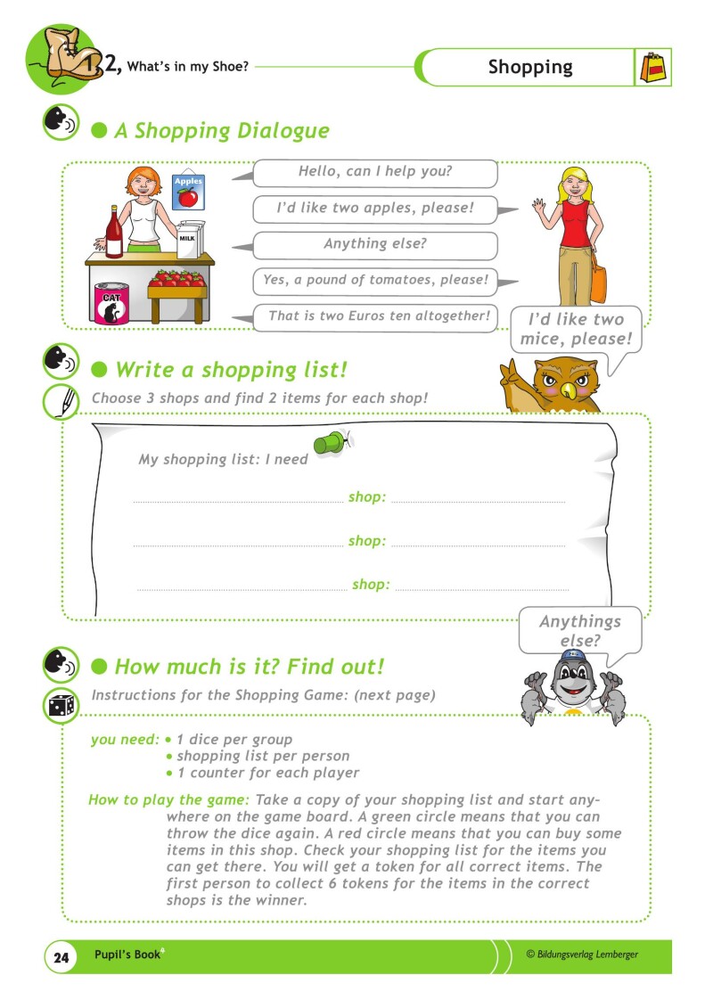 1,2, What's in my Shoe? - Pupil's Book 4