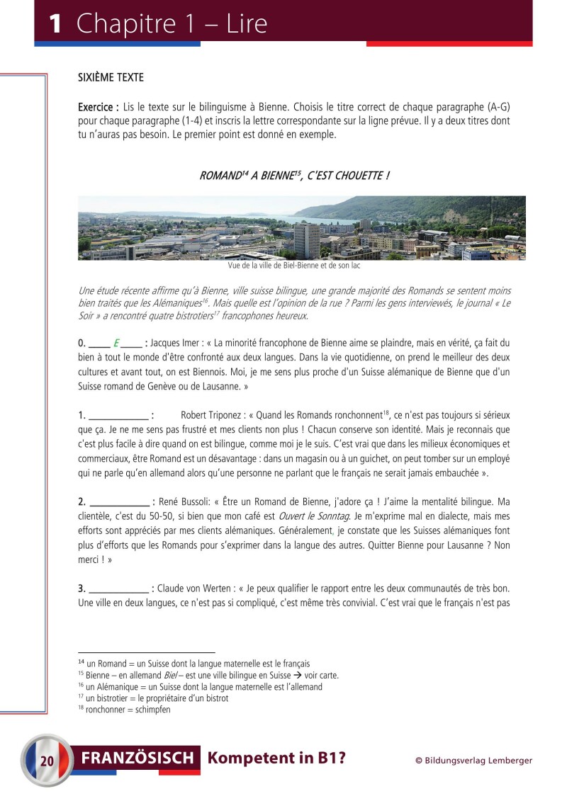 Französisch – Kompetent in B1?_Übungsbuch / mit Audio-Files; inkl. Audio-CD