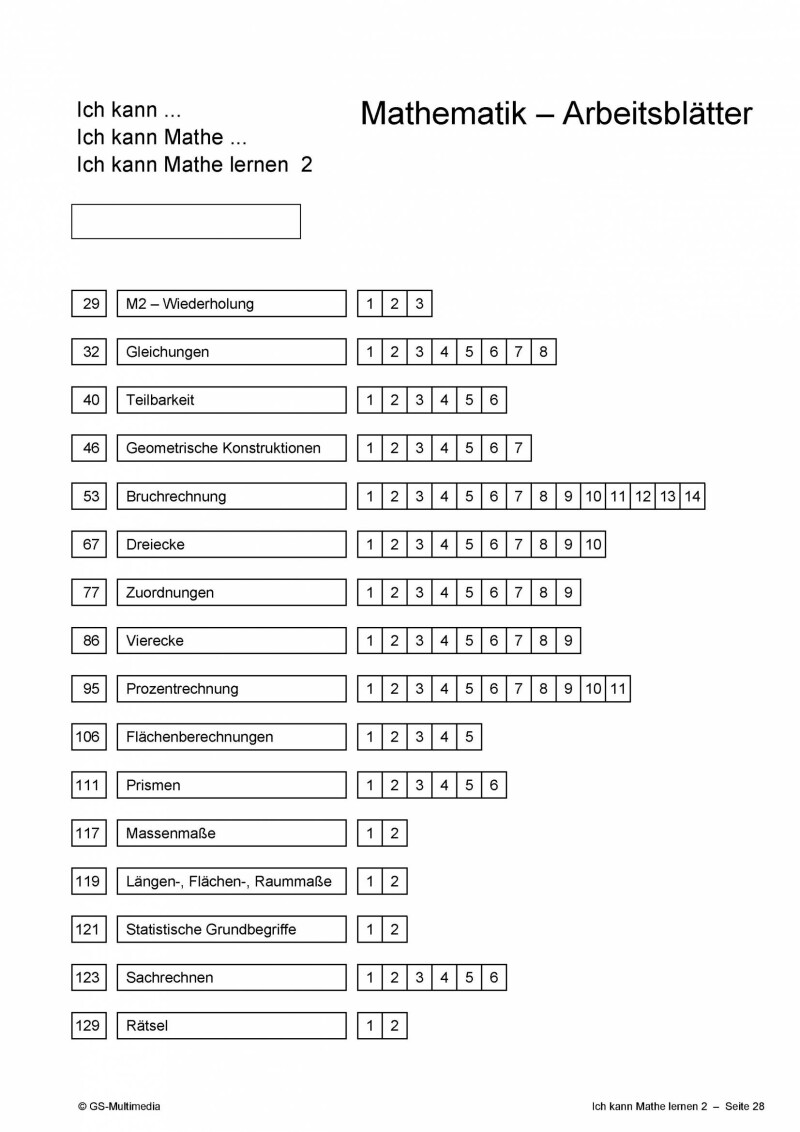 Ich kann Mathe lernen 2 - Schulbuch