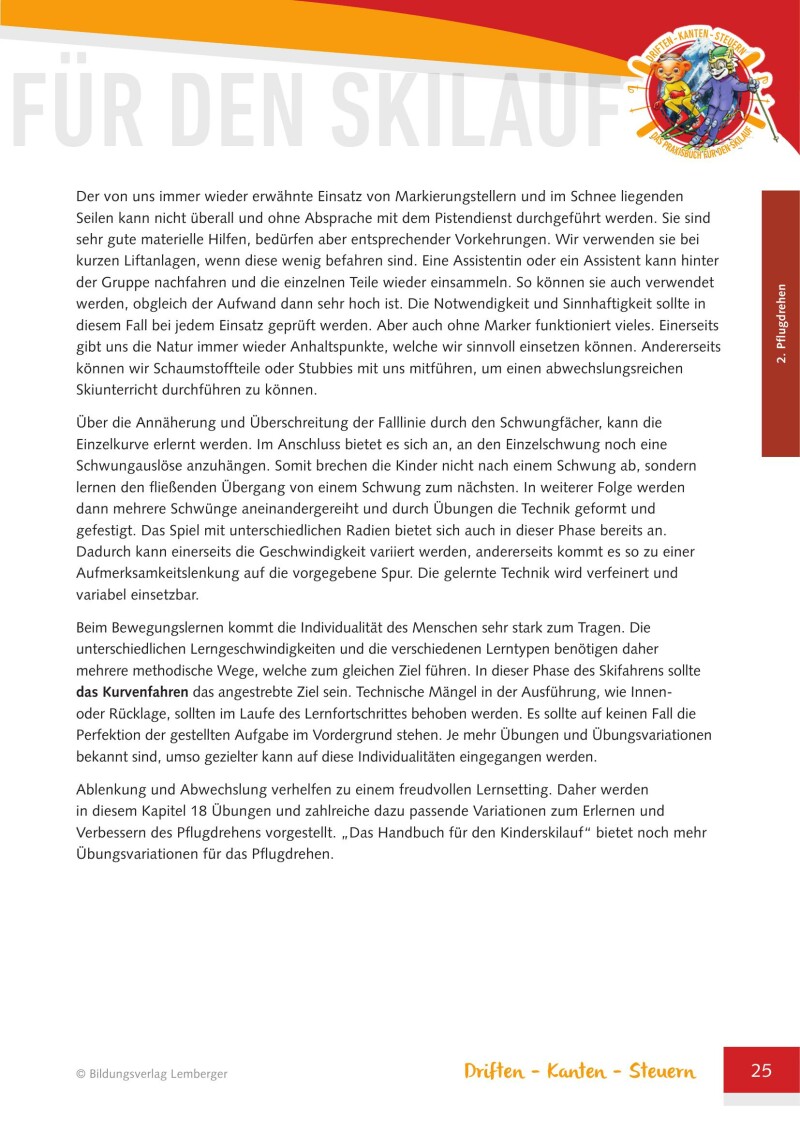 Driften-Kanten-Steuern – Das Praxisbuch für den Skilauf – Version Naturfreunde Jugend