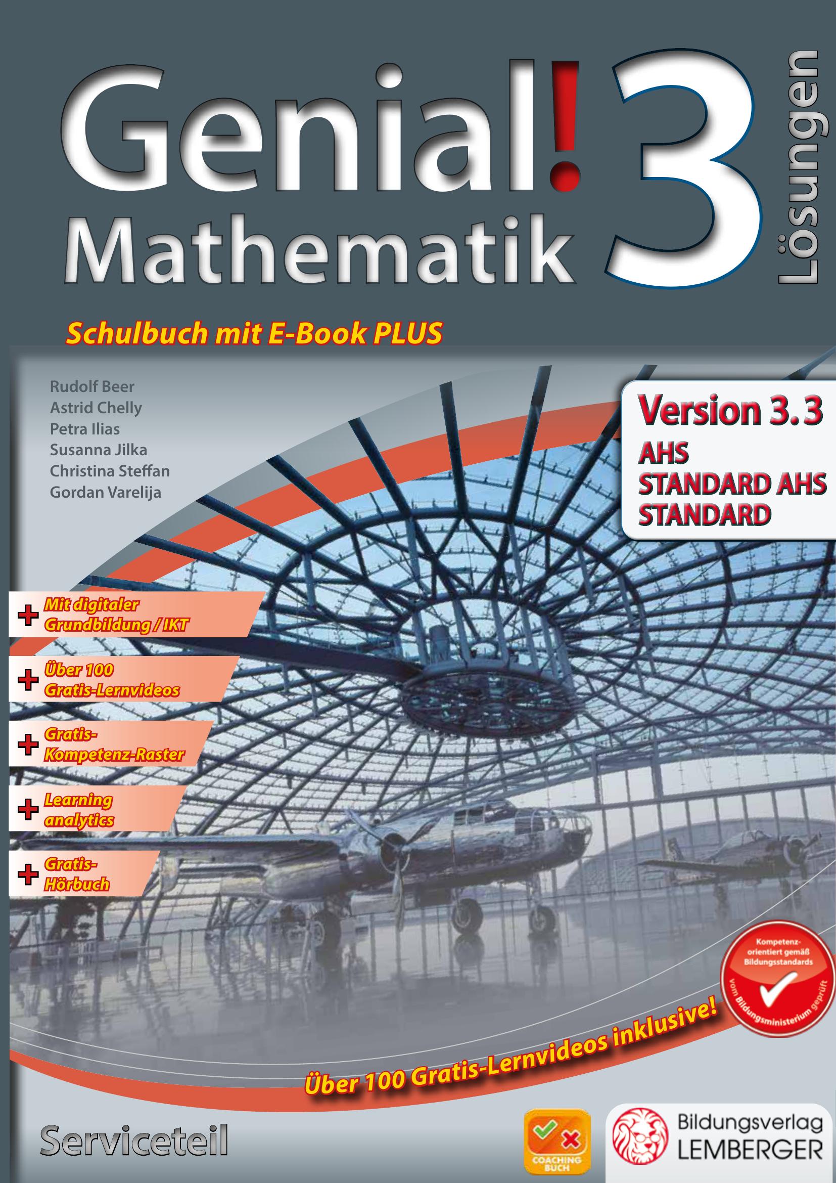 Genial! Mathematik 3 IKT v3.3 – Serviceteil mit Lösungen