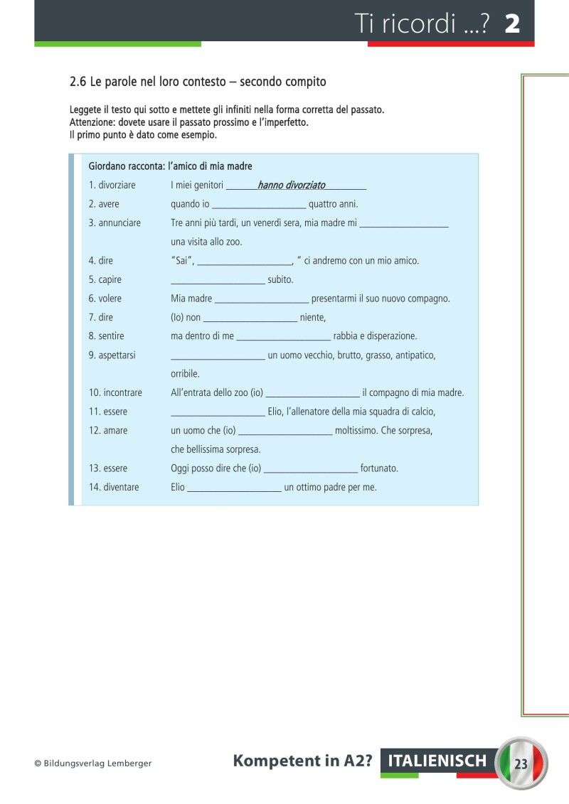 Italienisch – Kompetent in A2?_Übungsbuch / mit Audio-Files; inkl. Audio-CD