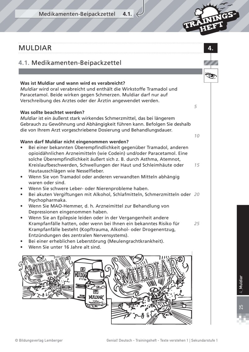 Genial! Deutsch – Trainingsheft Texte verstehen 2 – Sachtexte und Lernkontrollen – Sek 1