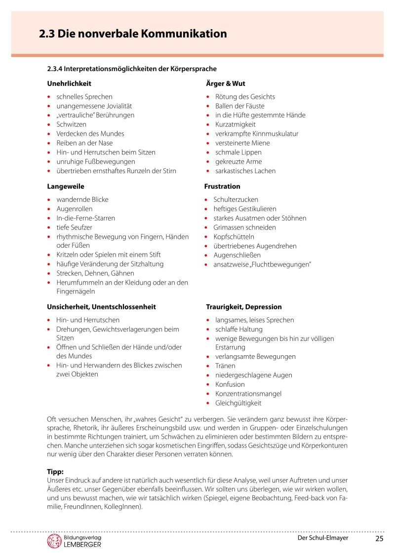 Der Schul-Elmayer - Oberstufe