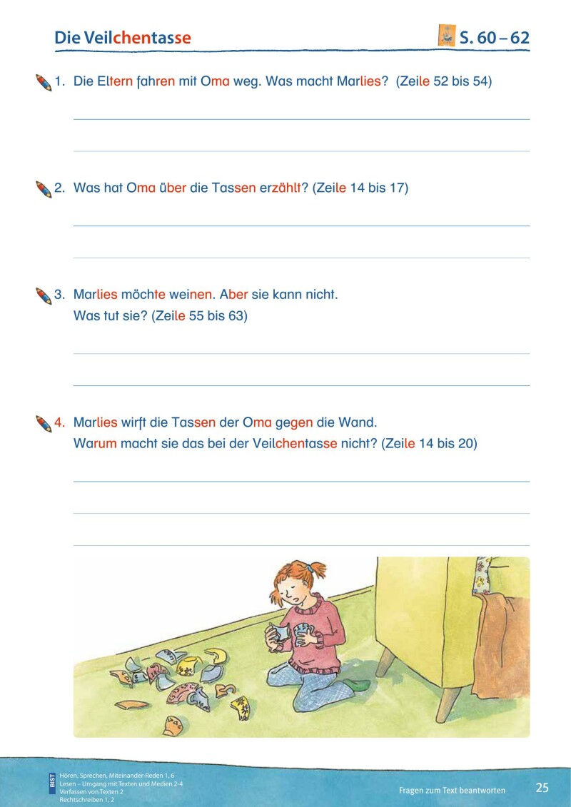 ABC der Tiere 4 - Arbeitsheft Lesebuch - Kompaktausgabe