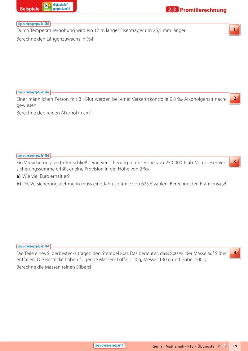 Genial! Mathematik PTS - Übungsteil: Basic + Master Edition Version 3.1