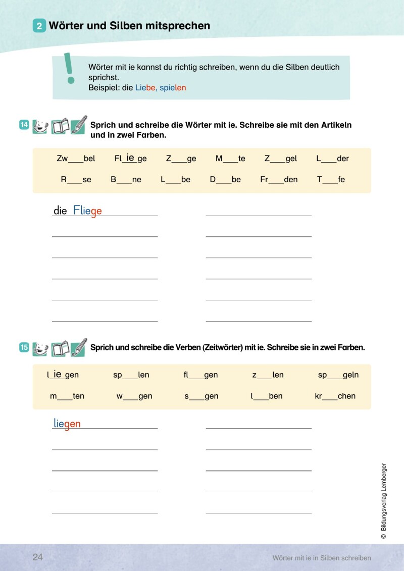 INDIGO - Silben-Themen-Wörterbuch: Arbeitsheft 3 - Rechtschreiben