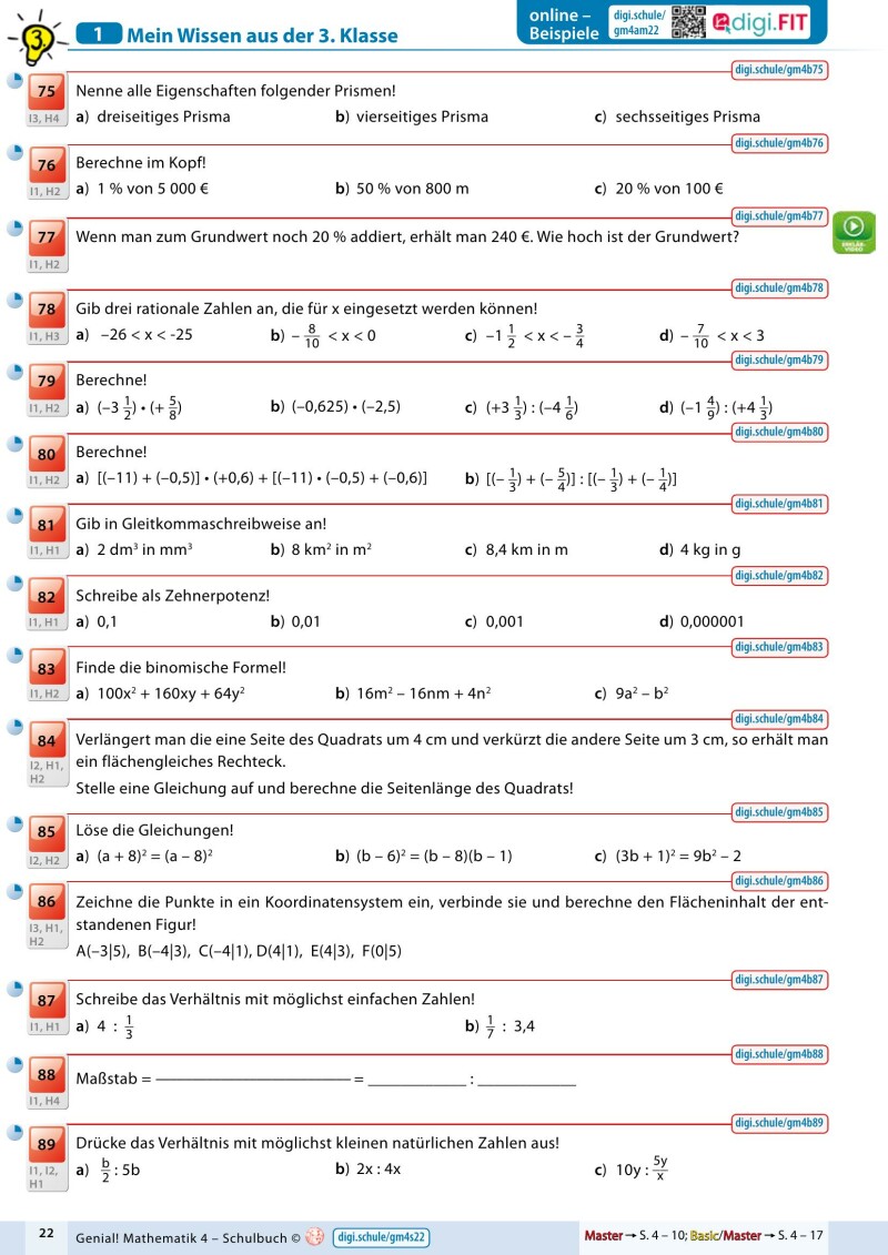 Genial! Mathematik 4 - eSquirrel Klassenlizenz