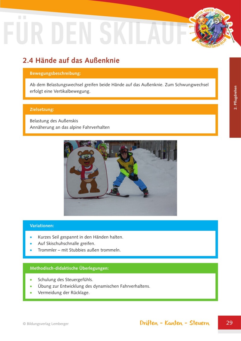 Driften-Kanten-Steuern – Das Praxisbuch für den Skilauf – Version Naturfreunde Jugend