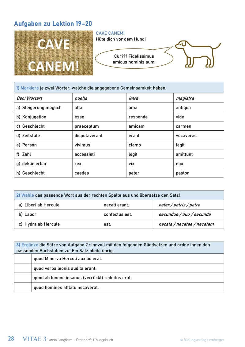 Vitae 3 / Ferienheft