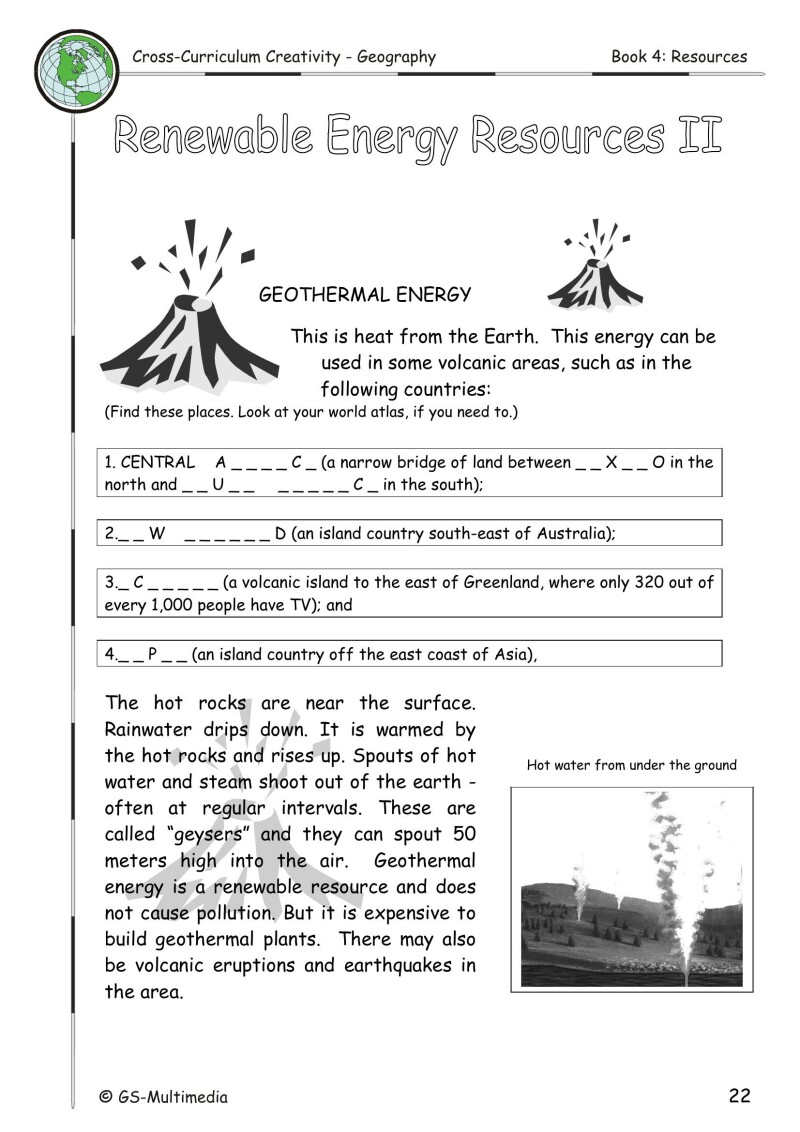 Cross Curriculum Creativity – Geography – Book 4: Resources