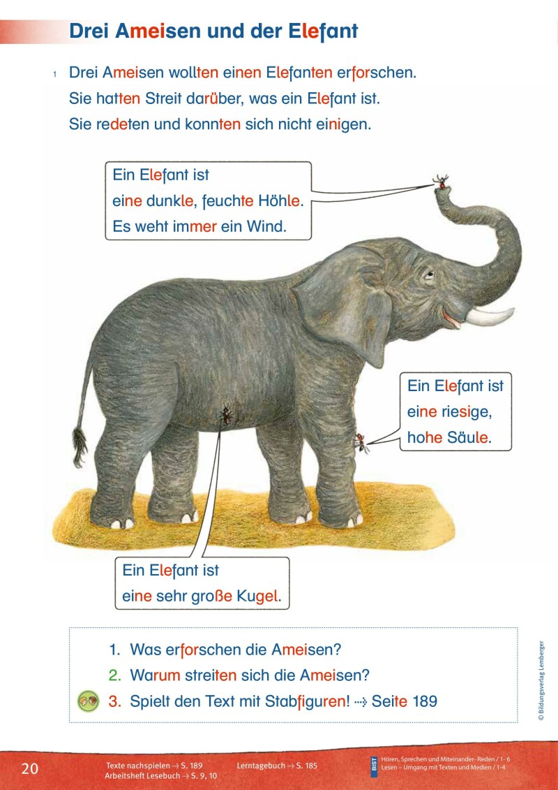 ABC der Tiere 2 - Schulbuch Kompaktausgabe: Lesebuch