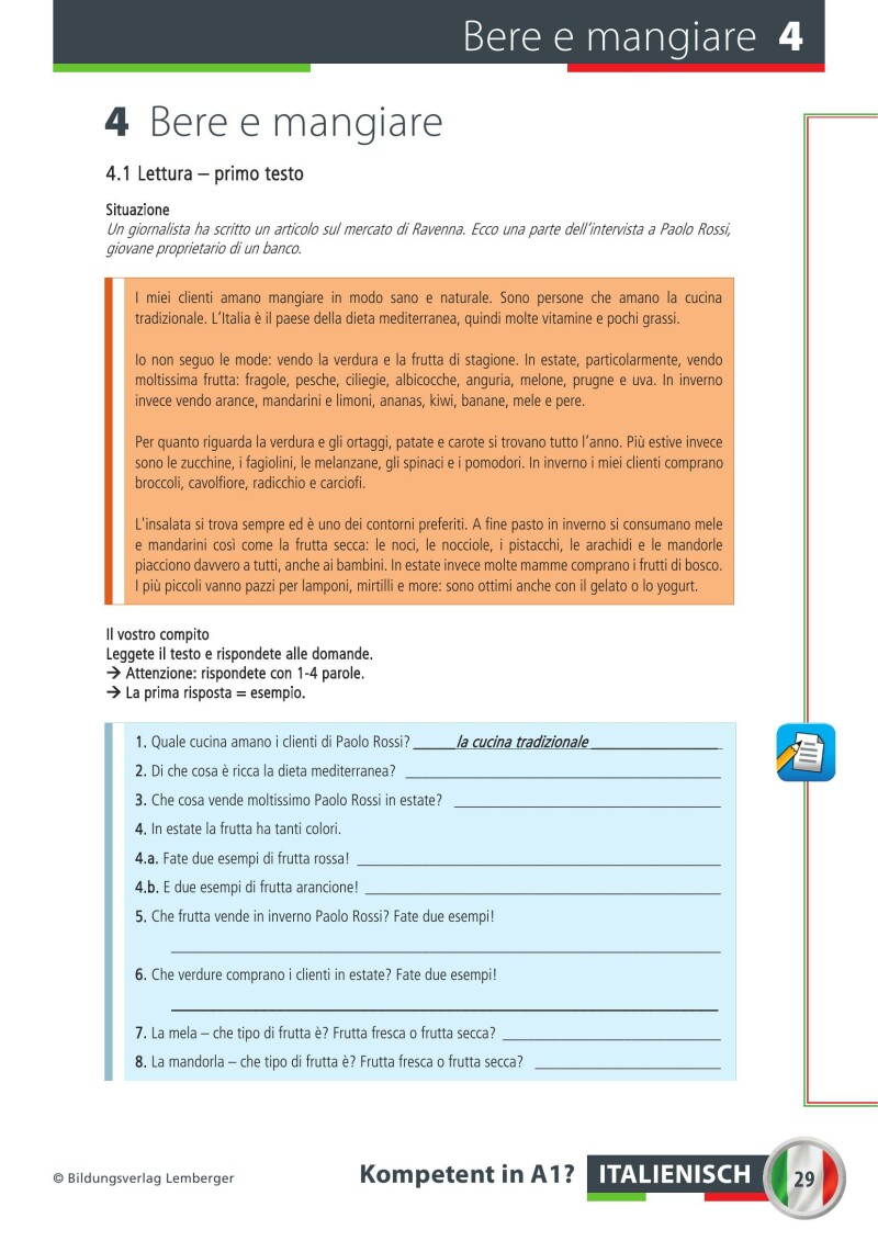 Italienisch Kompetent in A1? Arbeitsbuch inkl. Audio-CD