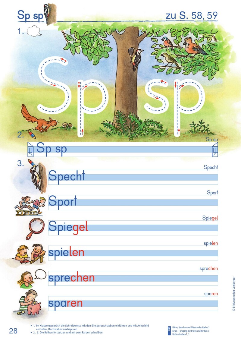 ABC der Tiere 1 - Schulbuch Kompaktausgabe: Schreiblehrgang - Teil B