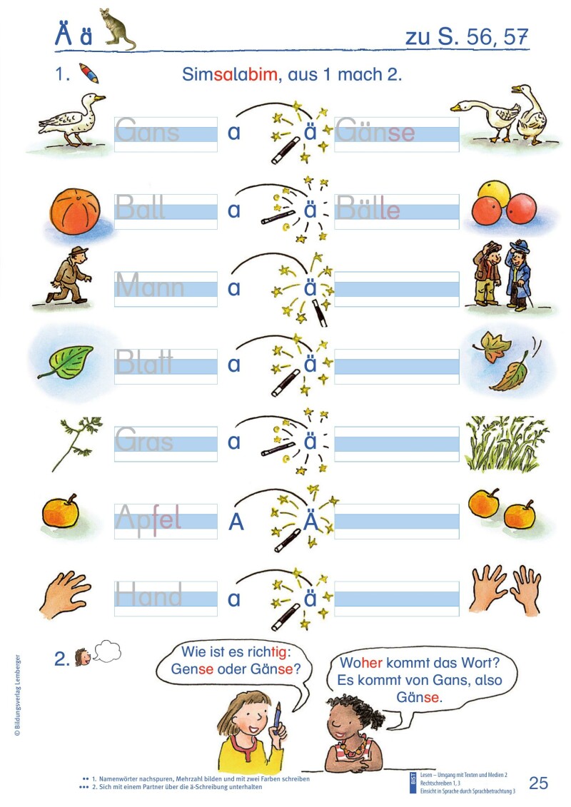 ABC der Tiere 1 - Schulbuch Kompaktausgabe: Schreiblehrgang - Teil B
