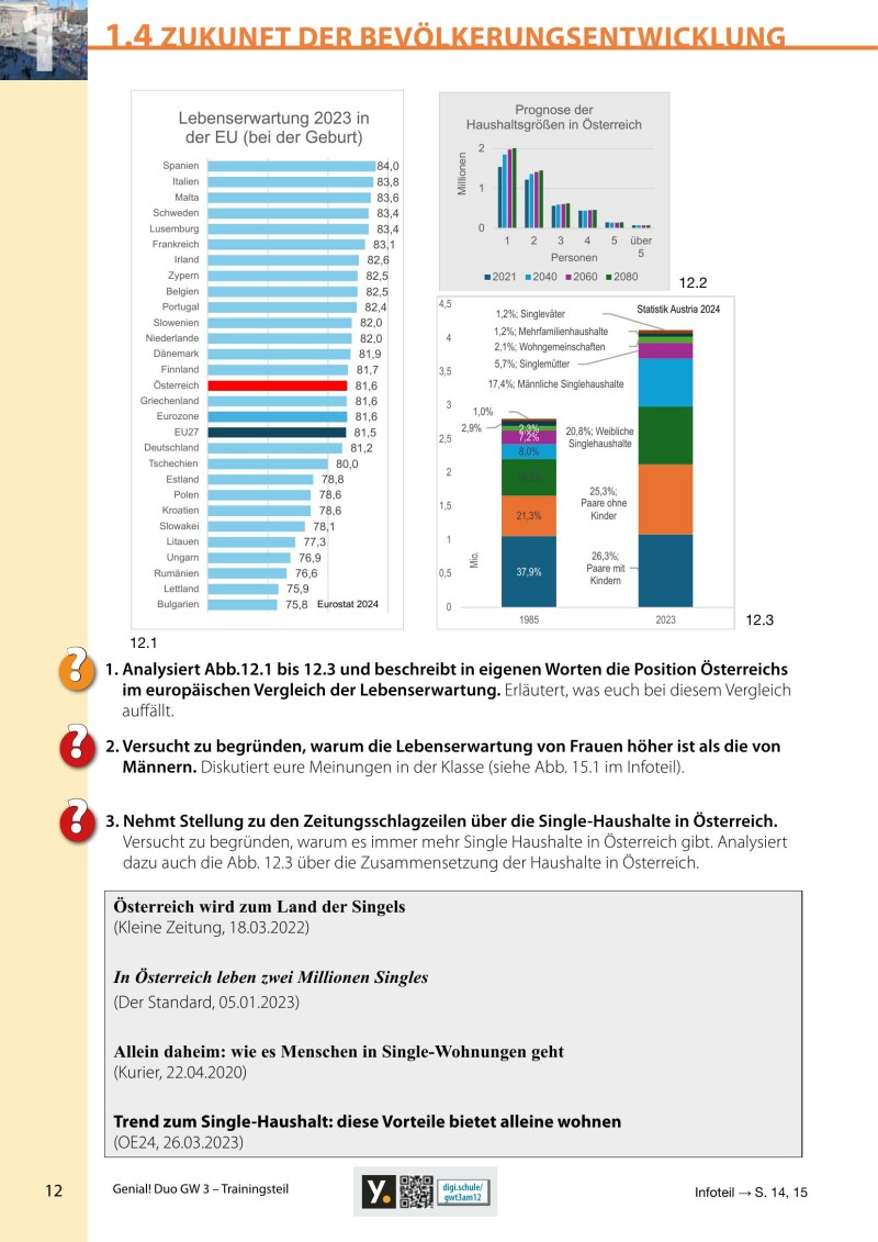 Genial! DUO Geographie und wirtschaftliche Bildung 3 – Trainings-Teil LP’23 v.1.1 / Schulbuch