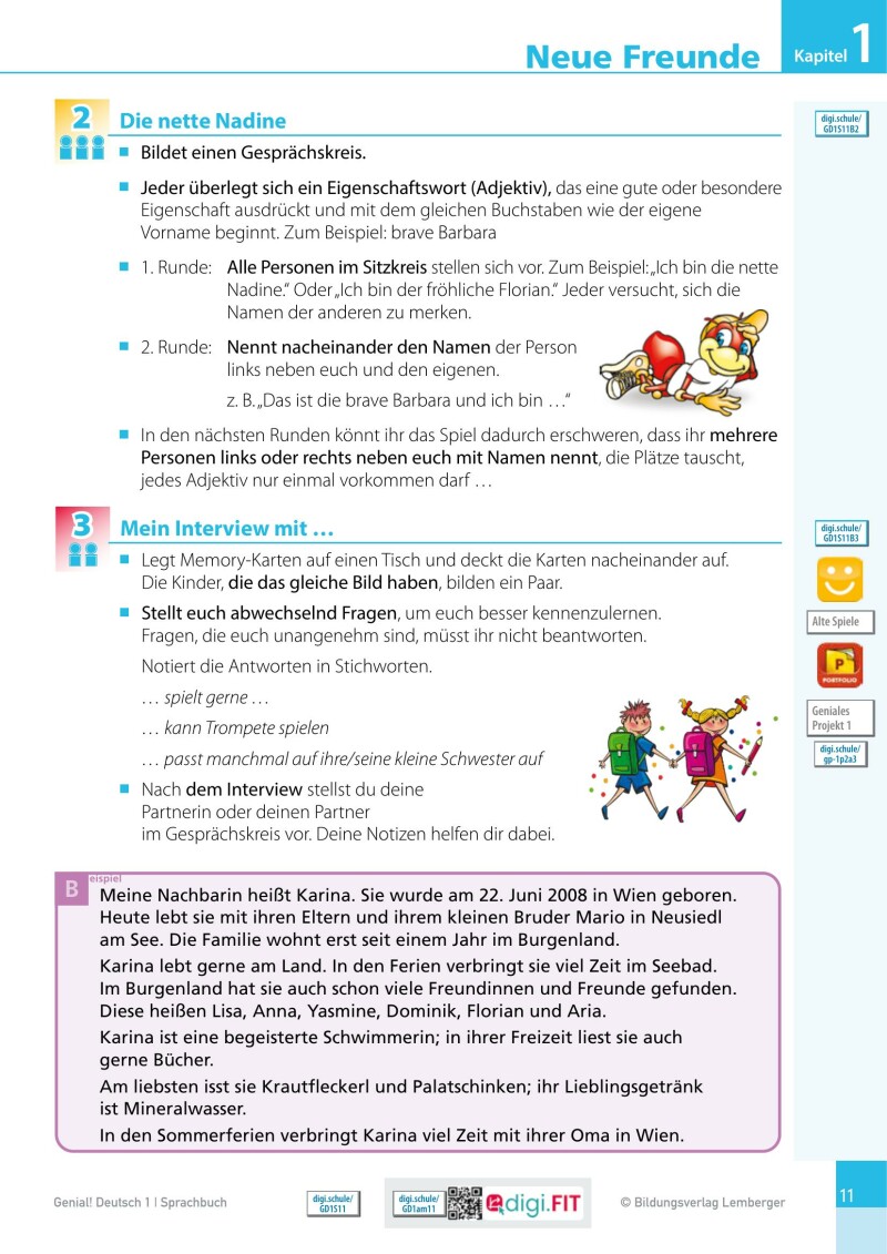 Genial! Deutsch 1 – Sprachbuch IKT LP’23 v.1.1 / Schulbuch