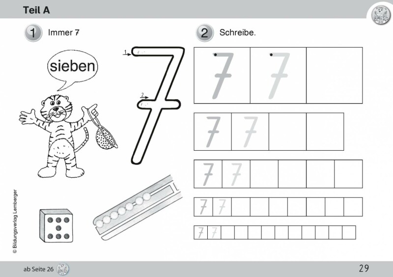 Mathetiger 1- Schulbuch Tigertrainer (2-teilig)