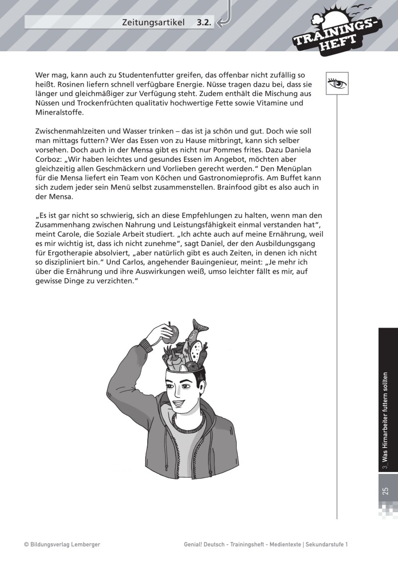 Genial! Deutsch – Trainingsheft Medientexte: Inhalte verstehen – Informationen gewichten – Sek 1