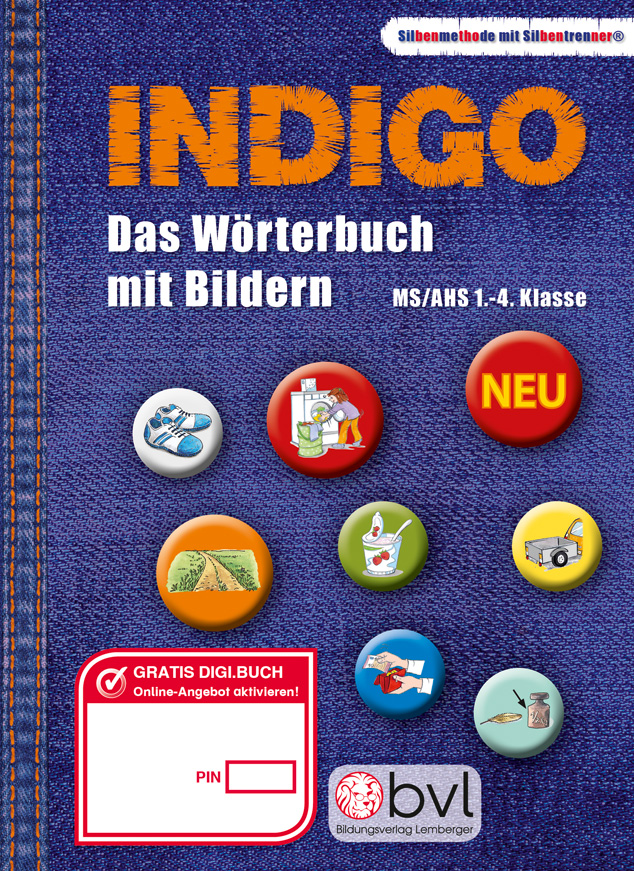 INDIGO – Silben-Themen-Wörterbuch: Differenziertes Wörterbuch mit illustrierten Themen und Grundwortschatz