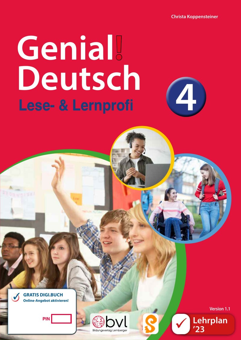 Genial! Deutsch 4 – Lese- und Lernprofi IKT LP’23 / Schulbuch
