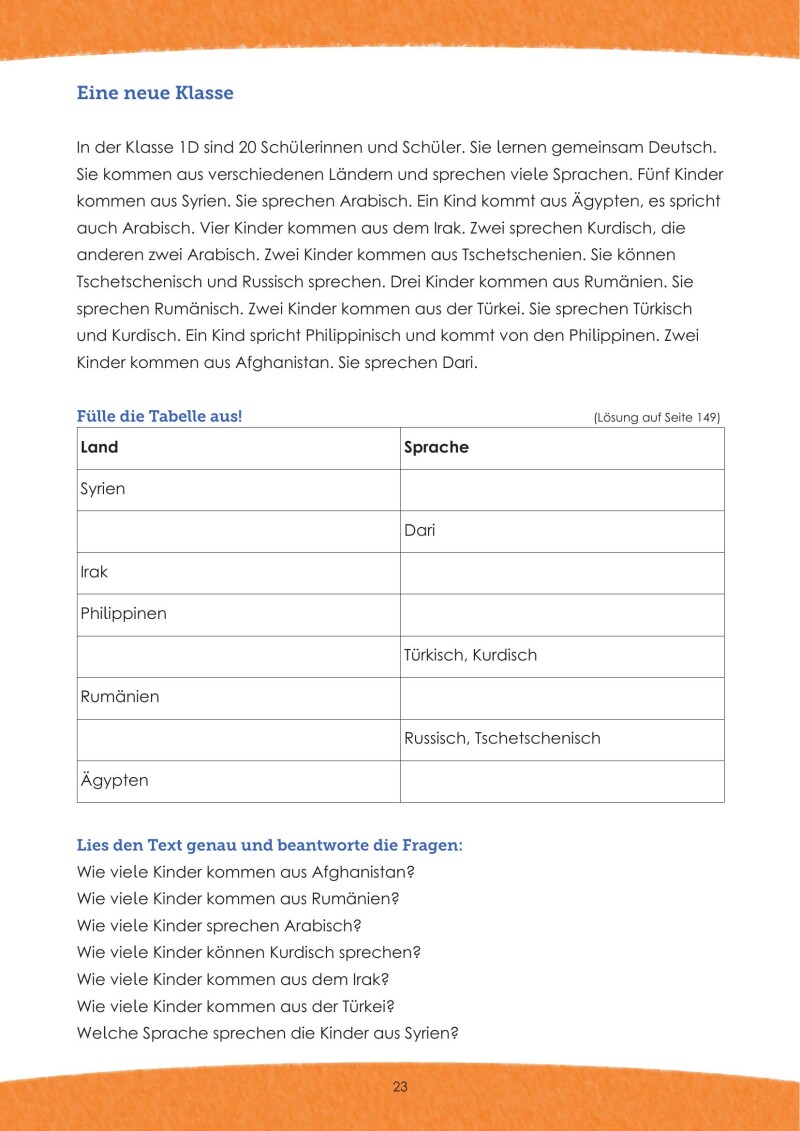 Stichwort DaZ - Lesetraining