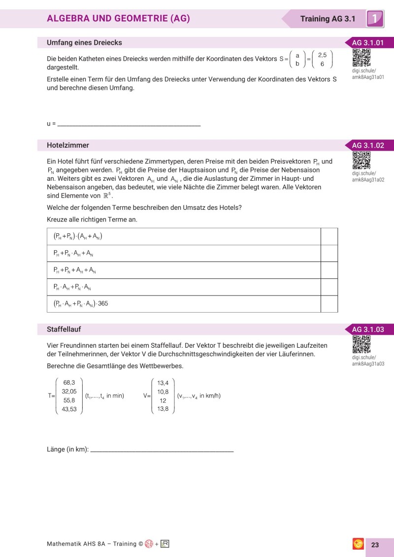 Grundkompetenzen Training Mathematik 12. Schulstufe mit Lösungsteil - Band 1