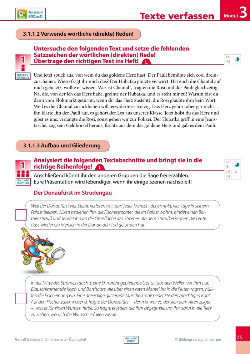 Genial! Deutsch 2 – Sprachbuch IKT / Lehrbuch Classic – Differenzierter Übungsteil