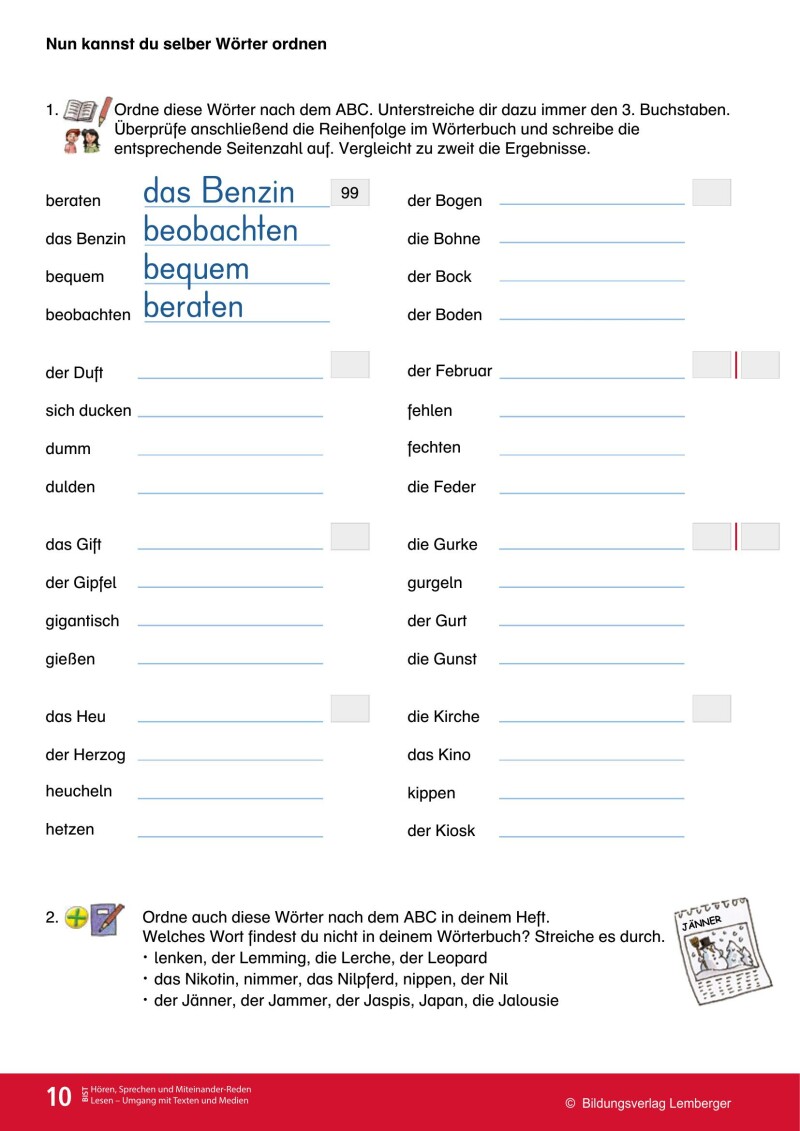 Schlag auf, schau nach… Silbenwörterbuch v2.1/Arbeitsheft 2 (3. und 4. Klasse)_LP’23