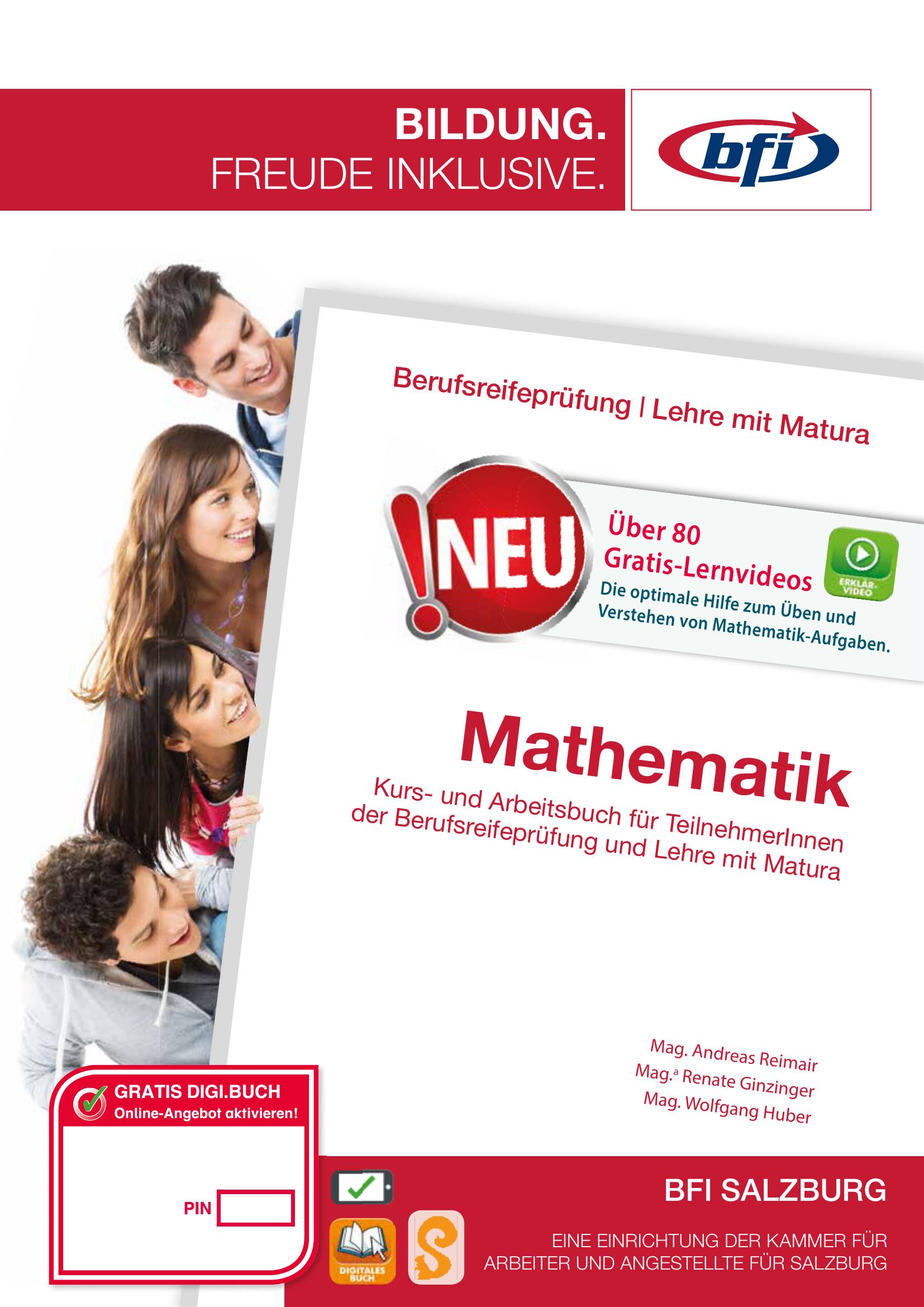 Berufsreifeprüfung Mathematik - Erarbeitungsteil_Ausgabe BFI Salzburg