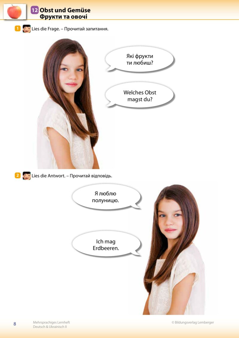 Trutnovskys sprachsensible Lernmaterialien für DaZ – Mehrsprachiges Lernheft 2 – Deutsch & Ukrainisch